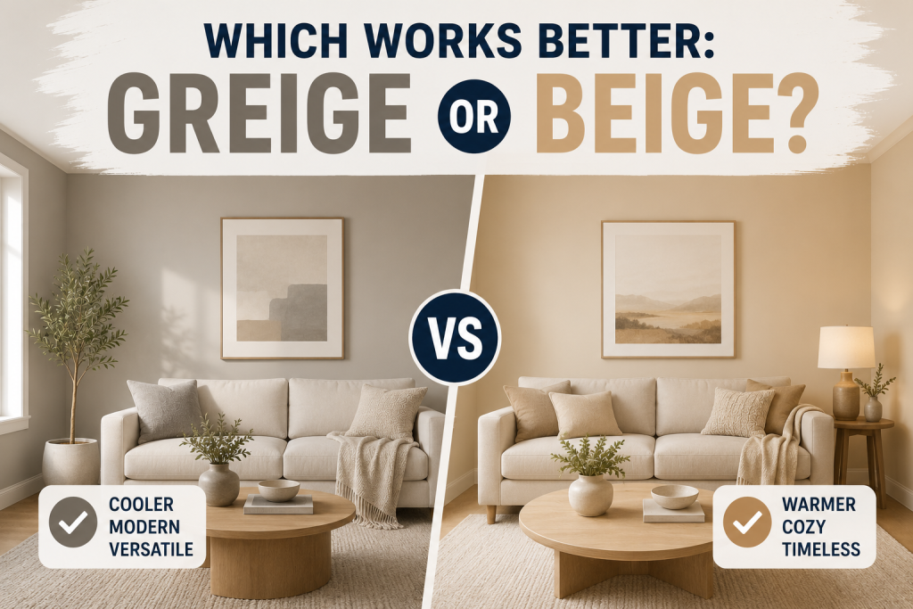 Which Works Better Greige or Beige