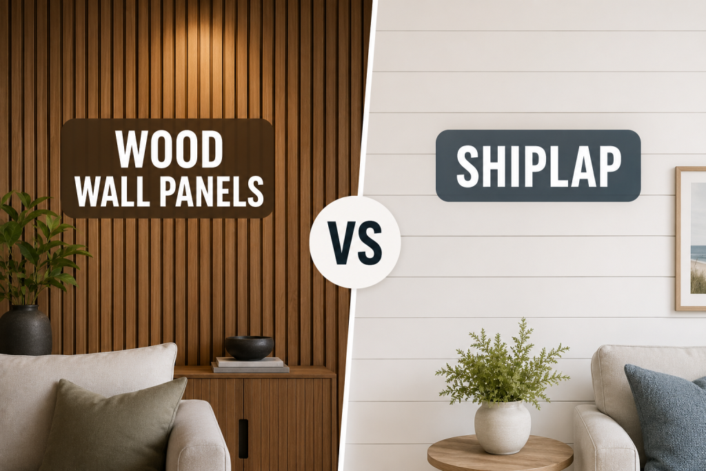 Wood Wall Panels vs Shiplap Difference