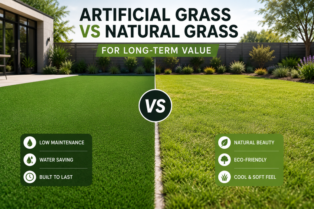 artificial grass vs natural grass