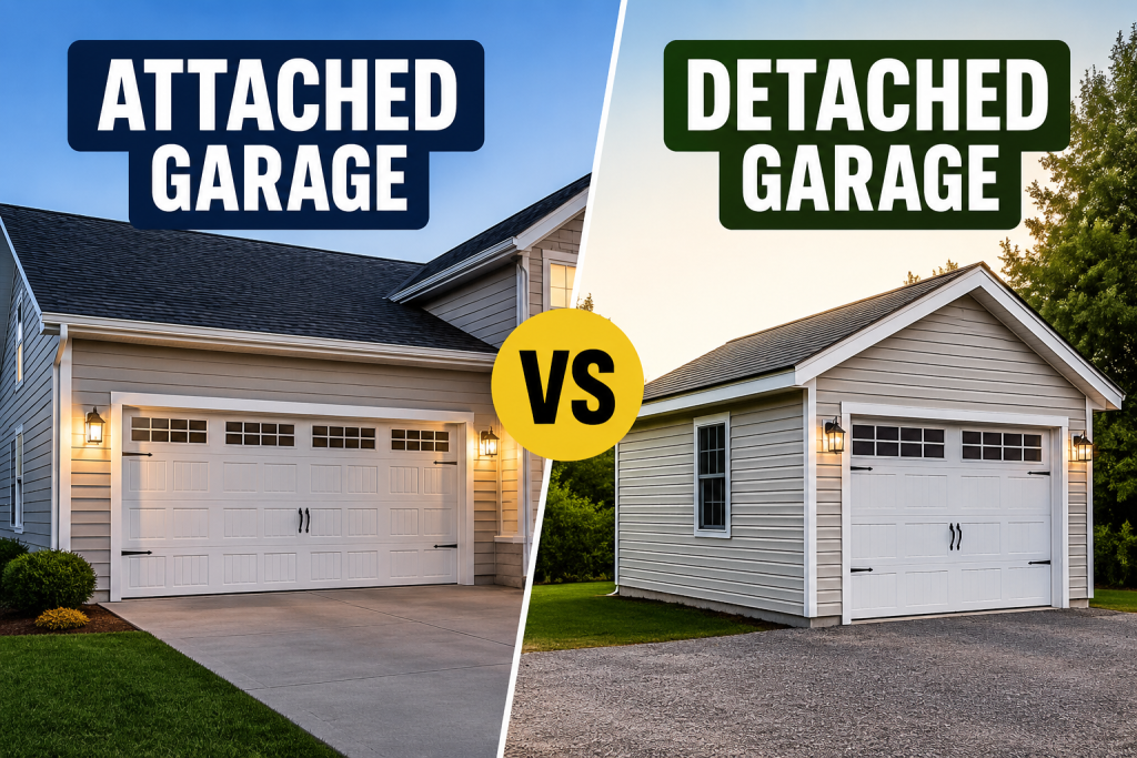 attached vs detached garage