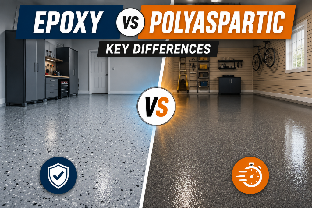 epoxy vs polyaspartic garage floor