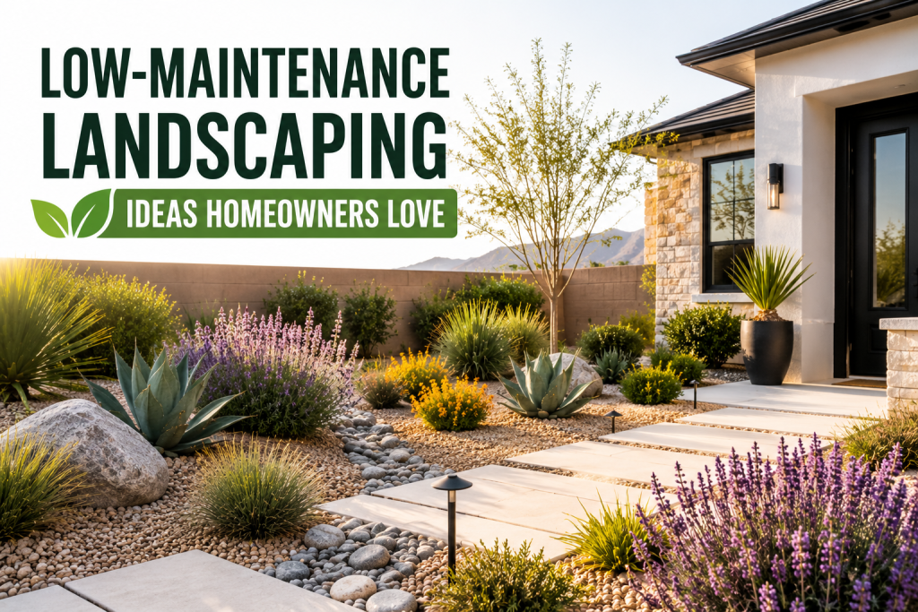 low-maintenance landscaping ideas