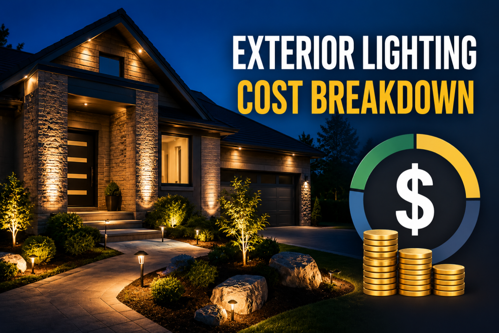 outdoor lighting installation cost