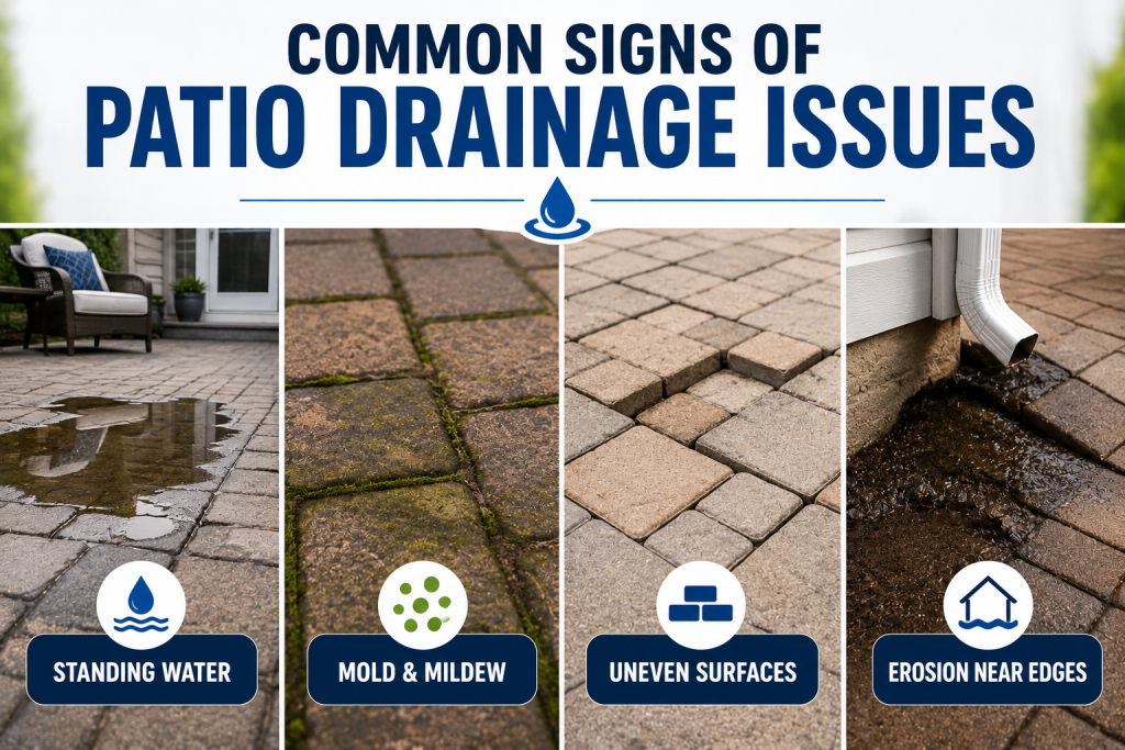 patio drainage problems