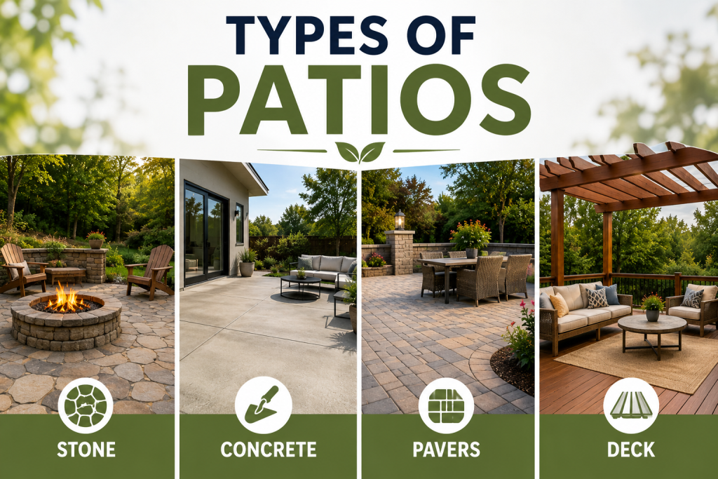 types of patios